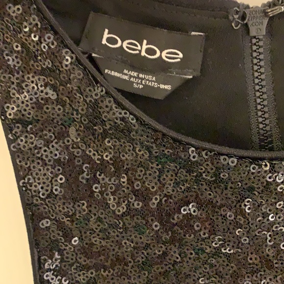Bebe sequin racer back sleeveless top - Picture 3 of 3